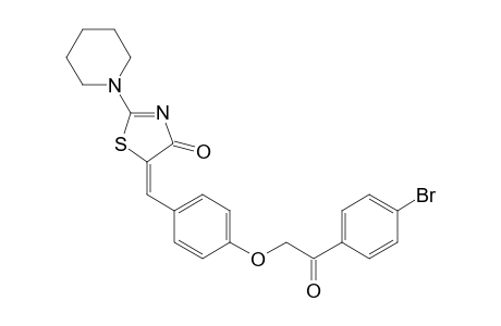 E-5-[4-(4-Bromobenzoylmethoxy)phenylmethylene]-2-peperidin-1-yl-1,3-thiazolin-4-one