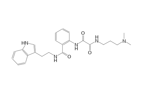 ethanediamide, N~1~-[3-(dimethylamino)propyl]-N~2~-[2-[[[2-(1H-indol-3-yl)ethyl]amino]carbonyl]phenyl]-