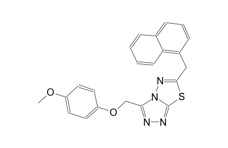 [1,2,4]triazolo[3,4-b][1,3,4]thiadiazole, 3-[(4-methoxyphenoxy)methyl]-6-(1-naphthalenylmethyl)-