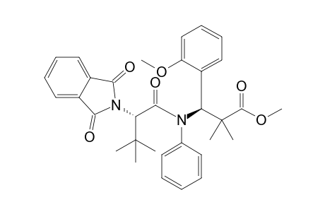 Methyl (S)-3-(2'-methoxyphenyl)-3-[N-phenyl-N-((S)-N',N'-phthaloy-tert-leucyl)]amino-2,2-dimethylpropionate