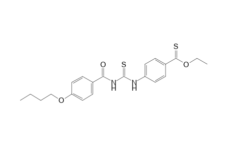 p-[3-(p-butoxybenzoyl)-2-thioureido]thiobenzoic acid, O-ethyl ester