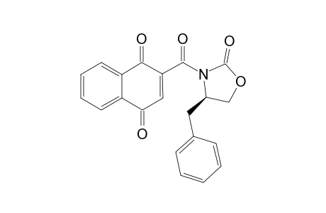 (+-)-(R)-3-(1',4'-Dioxo-2'-naphthoyl-4-(phenylmethyl)-2-oxazolidinone