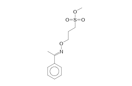 Propanesulfonic acid, 3-(methylbenzylideneaminooxy)-, methyl ester