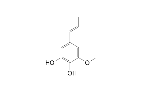 trans-3-methoxy-5-(prop-1-enyl)benzene-1,2-diol