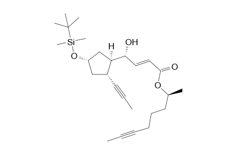 (S)-Oct-6-yn-2-yl (R,E)-4-{(1R,2R,4S)-4-[(tert-butyldimethylsilyl)oxy]-2-(prop-1-yn-1-yl)cyclopentyl}-4-hydroxybut-2-enoate