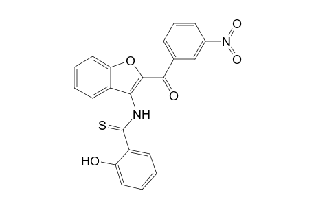 N-[2-(3-Nitrobenzoyl)benzo[b]furan-3-yl]-2-hydroxythiobenzamide