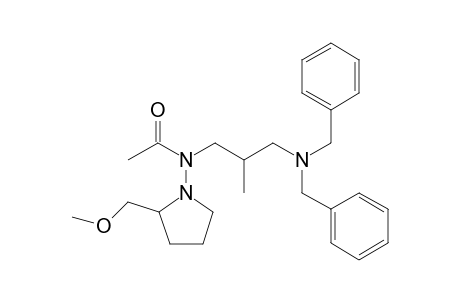 N-{[2'-(Dibenzylamino)methyl]propyl}-N-[2"-(methoxymethyl)-pyrrolidin-1"-yl]acetamide