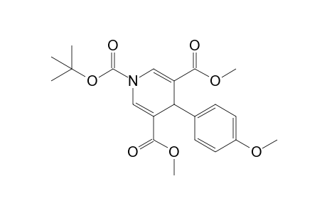 Dimethyl 1-[(t-butoxy)carbonyl]-1,4-dihydro-4-(p-methoxyphenyl)pyridine-3,5-dicarboxylate
