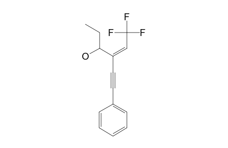 (Z)-6,6,6-TRIFLUORO-4-(2-PHENYLETHYNYL)-HEX-4-EN-3-OL