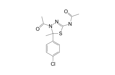 5-ACETAMIDO-3-N-ACETYL-2-(4'-CHLOROPHENYL)-2-METHYL-1,3,4-THIADIAZOLINE