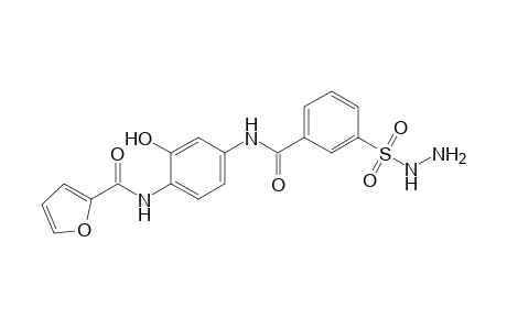 m-[(4-furamido-3-hydroxyphenyl)carbamoyl]benzenesulfonic acid, hydrazide