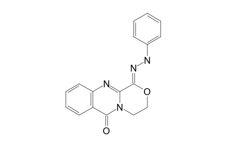 1-PHENYLHYDRAZONE-3,4-DIHYDRO-(1H,6H)-[1,4]-OXAZINO-[3,4-B]-QUINAZOLIN-6-ONE