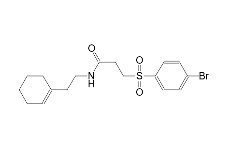 propanamide, 3-[(4-bromophenyl)sulfonyl]-N-[2-(1-cyclohexen-1-yl)ethyl]-