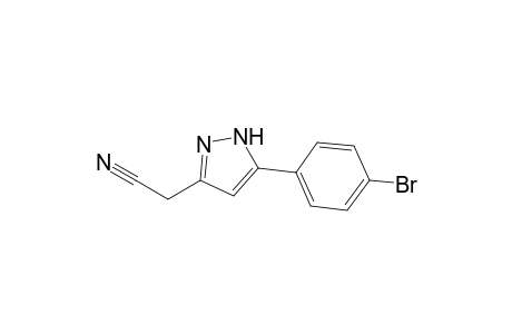 2-[3-(4-bromophenyl)-1H-pyrazol-5-yl]acetonitrile