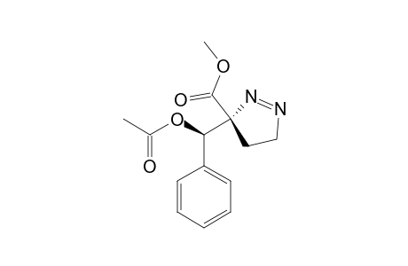 ANTI-3-CARBOMETHOXY-3-(1'-ACETOXY-1'-PHENYLMETHYL)-1-PYRAZOLINE;MINOR_STEREOMER