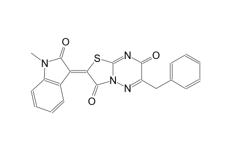 (2Z)-6-benzyl-2-(1-methyl-2-oxo-1,2-dihydro-3H-indol-3-ylidene)-7H-[1,3]thiazolo[3,2-b][1,2,4]triazine-3,7(2H)-dione