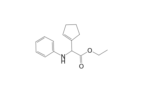 2-Anilino-2-(1-cyclopentenyl)acetic acid ethyl ester