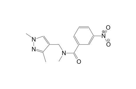 N-[(1,3-dimethyl-1H-pyrazol-4-yl)methyl]-N-methyl-3-nitrobenzamide