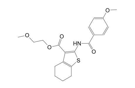 2-methoxyethyl 2-[(4-methoxybenzoyl)amino]-4,5,6,7-tetrahydro-1-benzothiophene-3-carboxylate
