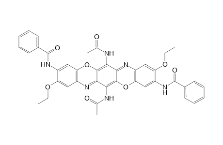 2,6-Dibenzamido-9,10-diacetamido-3,7-diethoxytriphendioxazine