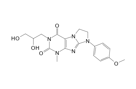 2-(2,3-dihydroxypropyl)-6-(4-methoxyphenyl)-4-methyl-7,8-dihydropurino[7,8-a]imidazole-1,3-dione