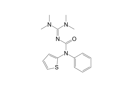 3-[Bis(dimethylamino)methylidene]-1-phenyl-1-(thiophen-2-yl)urea