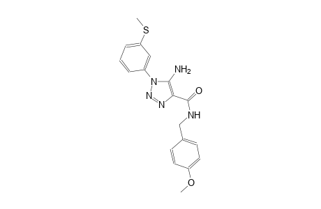 1H-1,2,3-triazole-4-carboxamide, 5-amino-N-[(4-methoxyphenyl)methyl]-1-[3-(methylthio)phenyl]-