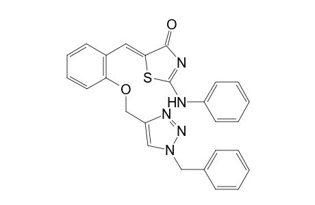 (Z)-5-(2-((1-Benzyl-1H-1,2,3-triazol-4-yl)methoxy)benzylidene)-2-(phenylamino)thiazol-4(5H)-one