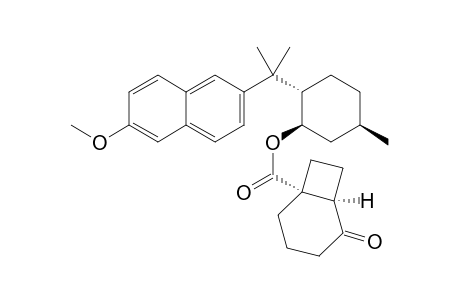 (1R,6R)-(1R,2S,5R)-2-(2-(6-methoxy-naphthalen-2-yl)propan-2-yl)-5-methyl-cyclohexyl-5-oxobicyclo[4.2.0]octane-1-carboxylate