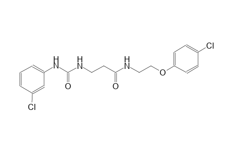 propanamide, N-[2-(4-chlorophenoxy)ethyl]-3-[[[(3-chlorophenyl)amino]carbonyl]amino]-
