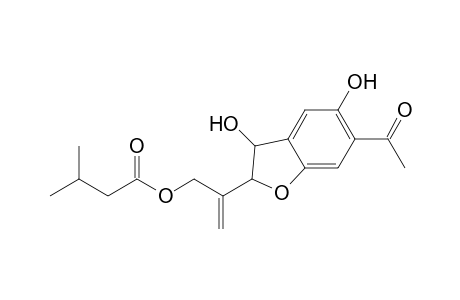 2-[6'-Acetyl-2',3'-dihydro-3',5'-dihydroxy-[1]-benzofuran-2'-yl]-prop-2-enyl 3"-Methylbutanoate
