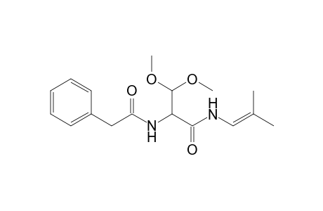 3,3-Dimethoxy-N-(2'-methylpropenyl)-2-[(phenylacetyl)amino]-propionamide