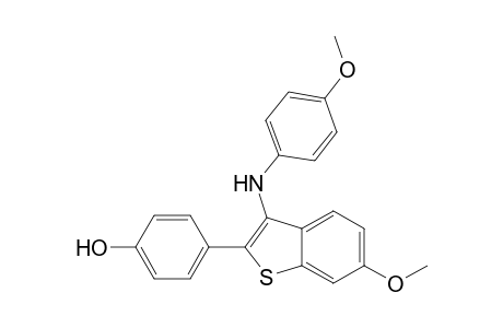 4-(6-Methoxy-3-(4-methoxyphenylamino)benzo[b]thiophen-2-yl)phenol