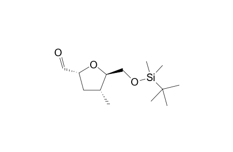 (2R,4R,5R)-5-(((t-butyldimethylsilyl)oxy)methyl)-4-methyltetrahydrofuran-2-carbaldehyde