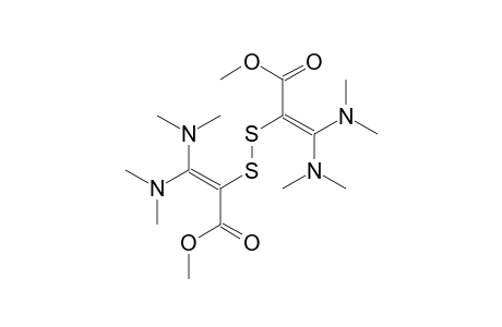 S,S-bis[1'-(N-Dimethylamino)-2'-(methoxycarbonyl)-2'-ethenyl]-disulfide