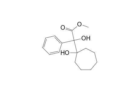 Cycloheptaneacetic acid, .alpha.,1-dihydroxy-.alpha.-phenyl-, methyl ester