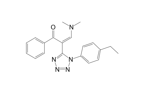 (Z)-3-(dimethylamino)-2-[1-(4-ethylphenyl)-1,2,3,4-tetrazol-5-yl]-1-phenyl-prop-2-en-1-one