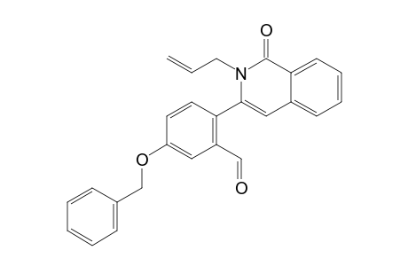 2-(2-Allyl-1-oxo-1,2-dihydroisoquinolin-3-yl)-5-benzyloxybenzaldehyde