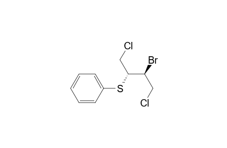Benzene, [[2-bromo-3-chloro-1-(chloromethyl)propyl]thio]-, (R*,R*)-