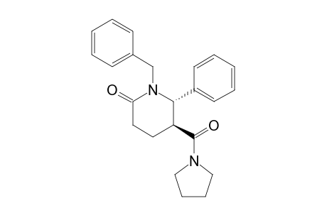 (+-)-trans-1-Benzyl-2-phenyl-3-(pyrrolidine-1-carbonyl)piperidin-6-one