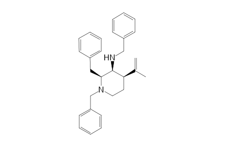 (2S,3S,4R)-N-(Benzyl-2-(2-benzyl)-3-(N-benzylamino)-3-isopropenylpiperidine