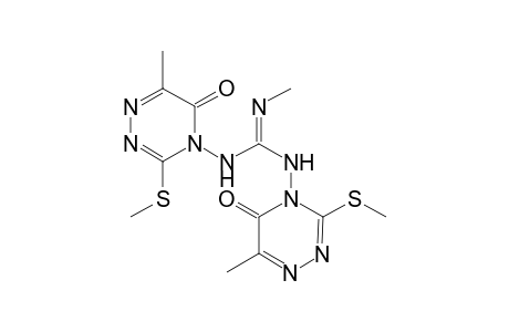 N-Methyl-N',N"-bis(6-methyl-3-methylthio-5-oxo-1,2,4-triazin-4yl)guanimidine