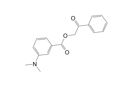 Benzoic acid, 3-(dimethylamino)-, 2-oxo-2-phenylethyl ester