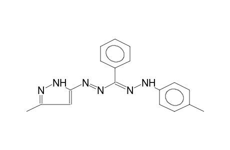 1-[3-METHYL-5-PYRAZOLYL]-3-PHENYL-5-(PARA-TOLYL)FORMAZANE