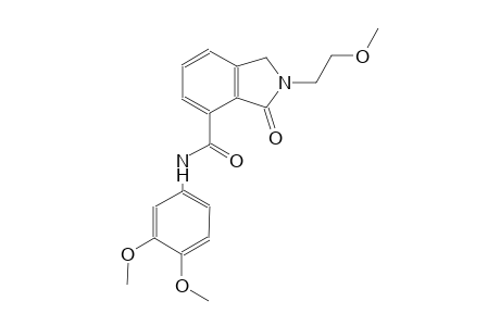 N-(3,4-dimethoxyphenyl)-2-(2-methoxyethyl)-3-oxo-4-isoindolinecarboxamide