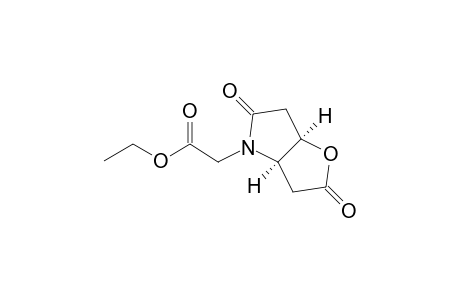 4H-Furo[3,2-b]pyrrole-4-acetic acid, hexahydro-2,5-dioxo-, ethyl ester, (3aR-cis)-