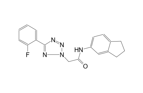 N-(2,3-dihydro-1H-inden-5-yl)-2-[5-(2-fluorophenyl)-2H-tetraazol-2-yl]acetamide