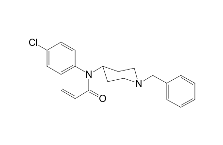 N-(1-Benzylpiperidin-4-yl)-N-4-chlorophenylprop-2-enamide