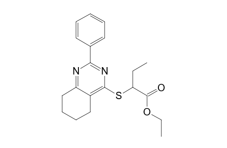 Butanoic acid, 2-[(5,6,7,8-tetrahydro-2-phenyl-4-quinazolinyl)thio]-, ethyl ester