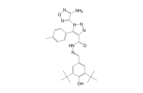 1-(4-amino-1,2,5-oxadiazol-3-yl)-N'-[(E)-(3,5-ditert-butyl-4-hydroxyphenyl)methylidene]-5-(4-methylphenyl)-1H-1,2,3-triazole-4-carbohydrazide